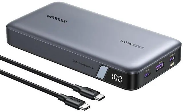 Alt view image 8 of 14 - Power Bank 25,000mAh 145W Laptop Portable Charger, Nexode 3-Port USB C PD Battery Pack, for MacBook Pro/Air, Dell XPS, iPhone 17/16/15/14, Galaxy S26 Steam Deck, iPad, and More