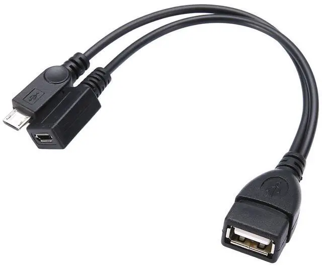 Main image of New OTG Host Power Splitter Y USB Jack to Mirco 5 Pin Male Female Cable Black Micro USB Male to USB A Female Support OTG for Samsung S7 S6 edge Note 2 5 Xiaomi 3 4 Lenovo Huawei Meizu LG Sony U Disk