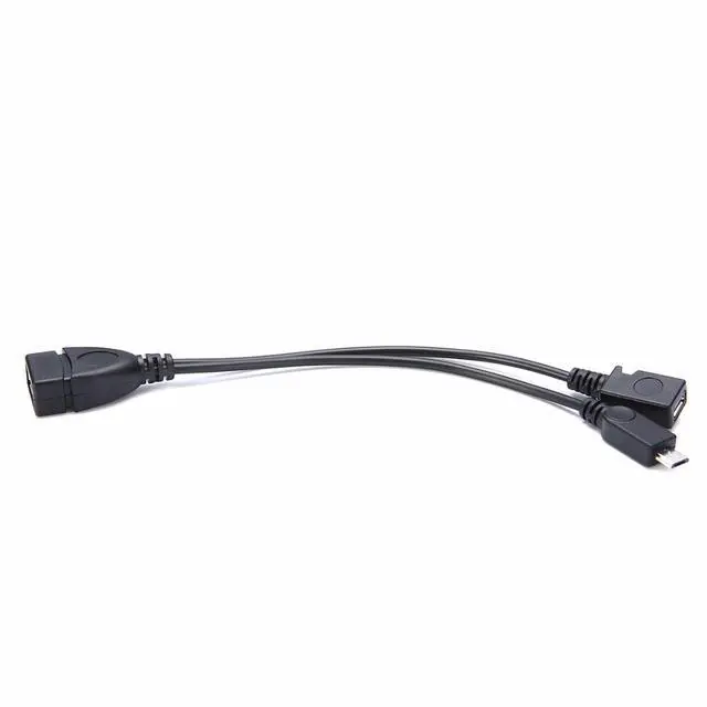 Alt view image 2 of 7 - New OTG Host Power Splitter Y USB Jack to Mirco 5 Pin Male Female Cable Black Micro USB Male to USB A Female Support OTG for Samsung S7 S6 edge Note 2 5 Xiaomi 3 4 Lenovo Huawei Meizu LG Sony U Disk