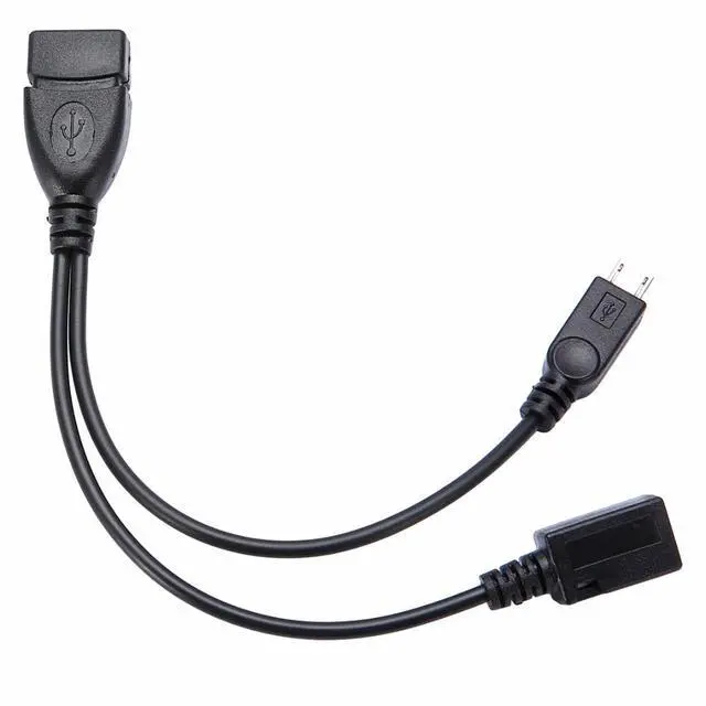 Alt view image 4 of 7 - New OTG Host Power Splitter Y USB Jack to Mirco 5 Pin Male Female Cable Black Micro USB Male to USB A Female Support OTG for Samsung S7 S6 edge Note 2 5 Xiaomi 3 4 Lenovo Huawei Meizu LG Sony U Disk