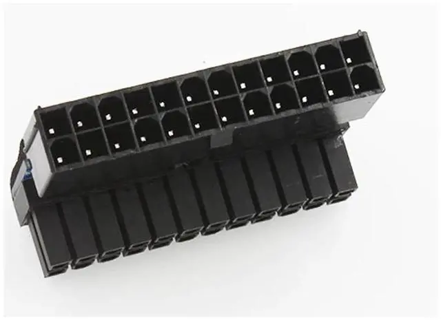 Main image of ATX 24Pin Atx 90 degree 24 pin to 24pin Power Plug Adapter Mainboard Motherboard Power Connectors Modular Power Supply Cables AABBCCDDFF