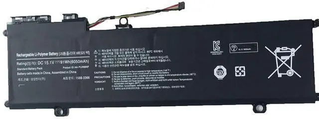 Main image of Hubei AA-PLVN8NP Laptop Battery Compatible with Samsung ATIV Book 8 Touch 780Z5E 880Z5E NP770Z5E NP780Z5E NP880Z5E NP880Z5E-X01AU NP880Z5E-X01NL NP880Z5E-X01SE NP880Z5E-X01UB Series(15.1V 91Wh)