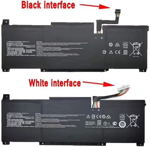 Alt view image 7 of 7 - Hubei BTY-M491 3ICP6/71/74 Laptop Battery Replacement for MSI Modern 15 A10RB Modern 15 A10RB-041TW(11.4V 52.4Wh)