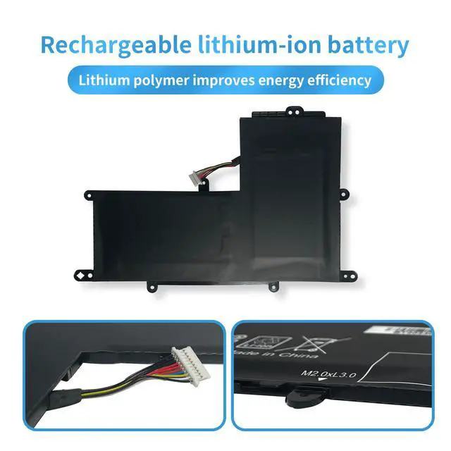 Alt view image 3 of 6 - Hubei PO02XL HSTNN-DB7G TPN-Q166 823908-1C1 823908-2C1 824560-005 HSTNN-IB7G Laptop Battery Compatible with HP Stream 11-R 11-R014WM Pro G2 G3 Series(7.6V 37Wh)
