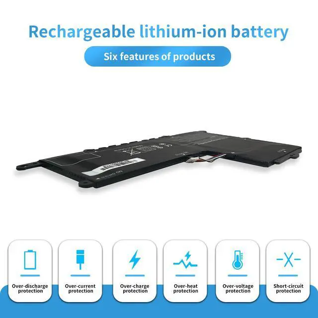 Alt view image 4 of 6 - Hubei PO02XL HSTNN-DB7G TPN-Q166 823908-1C1 823908-2C1 824560-005 HSTNN-IB7G Laptop Battery Compatible with HP Stream 11-R 11-R014WM Pro G2 G3 Series(7.6V 37Wh)