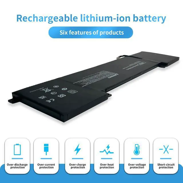Alt view image 4 of 6 - RR04 Laptop Battery Compatible with HP Omen 15-5000 15-5100 15-5200 15T-5000 15-5001NA 15-5010NR 15-5012TX 15-5116TX 15-5014TX 15-5016TX 15-5220NR 15-5210NV 15-5051NA TPN-W111 Series(15.2V 58Wh)