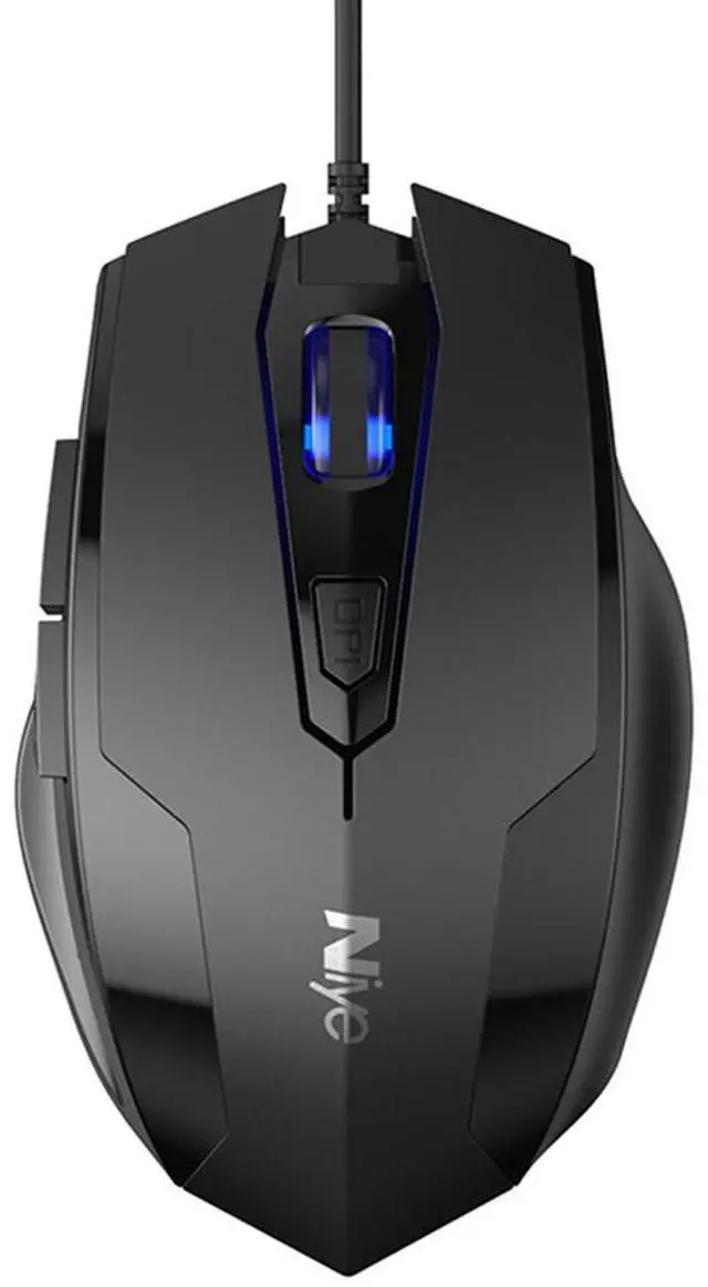 Main image of Wired Mouse, USB Wired Gaming Mice with 2400 DPI, 6 Buttons for Computer PC Laptop, USB Wired Mouse 4 Adjustable DPI Levels Mouse for Gamer Win 10/8/7/XP, Black