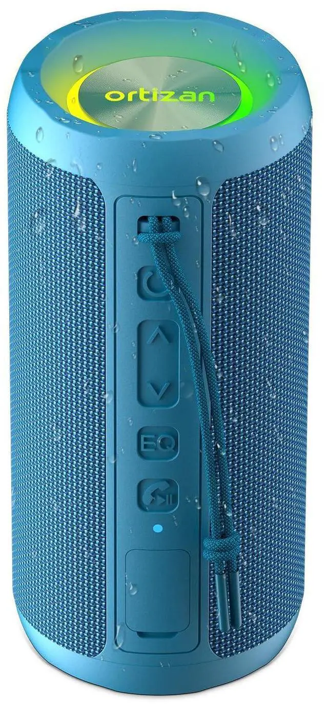 Alt view image 15 of 20 - Wireless Portable Bluetooth Speaker, IPX7 Waterproof, Dustproof and Rustproof, Powerful 24W Sound, Enhanced Bass, 30-Hour Battery, 360° Party Light, and Stereo Pairing (BT 5.3), Gifts - Blue
