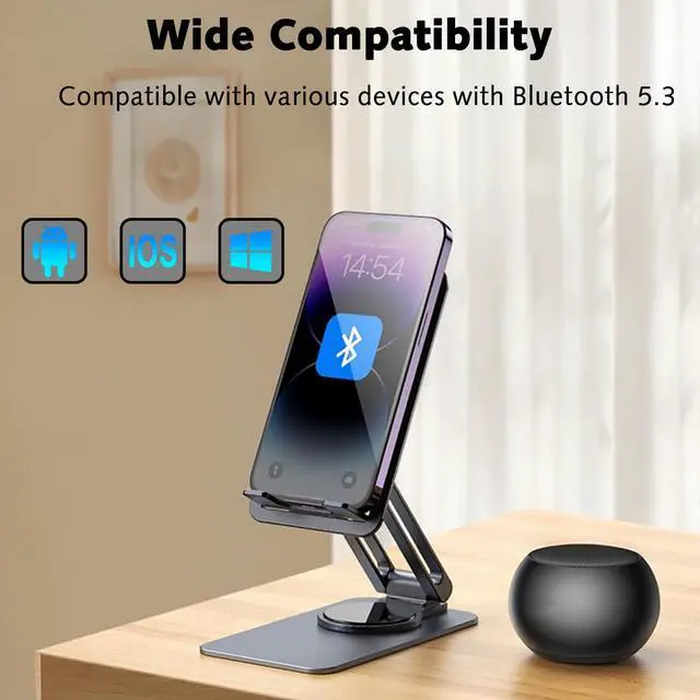 Alt view image 13 of 14 - Portable Mini Bluetooth Speaker, Small Wireless Speaker Bluetooth 5.3 with Stereo Sound, Deep Bass, TWS Pairing, IP7 Waterproof, 8 Hours of Playtime, for Home/Outdoor/Party/Travel/Gift Ideas