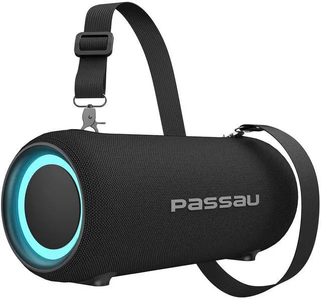 Alt view image 8 of 14 - Portable Bluetooth Speakers Loud 40W Peak Stereo Sound, Passive Radiators-Deep Bass, All Day Playtime, Adjustable Strap, BT5.3, IPX5 Wireless Speaker RGB Lights for Indoor Outdoor