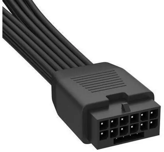Alt view image 9 of 12 - Vszerda 12VHPWR Cable Extension, 16 Pin(12+4) Female to Dual PCIe 8 Pin(6+2) Male GPU, PSU Conversion Cable for Power Supply 6.8 in(17cm)
