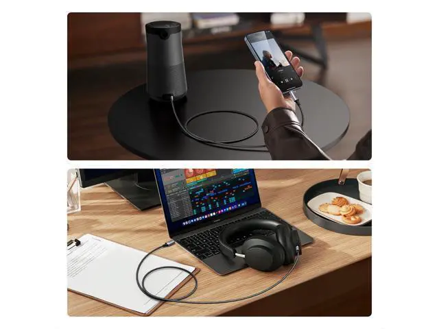 Alt view image 11 of 14 - UGREEN Aux to USB C, Aux Cord for Car Type C to 3.5mm Audio Jack Cable 3.3FT TRRS Headphone Stereo Adapter Mic HiFi Compatible with iPhone 17 16 15 Pro Max/16 15 Plus, Galaxy S25 Ultra Pixel 10 iPad