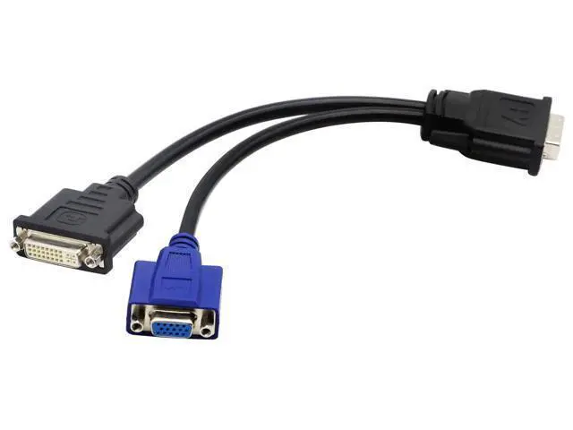 Alt view image 14 of 14 - Vszerda 10 in/30cm Wyse DVI Splitter Cable - DVI-I to VGA - M/F - Comparable to Wyse Y-Cable