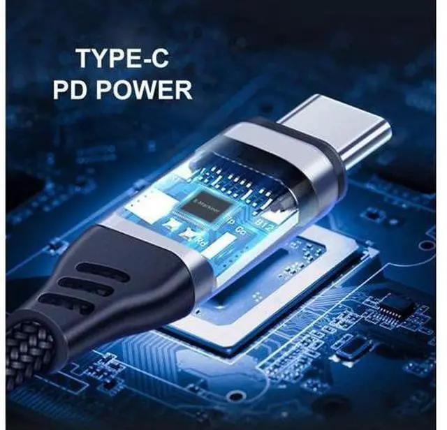 Alt view image 12 of 14 - Vszerda Type C USB-C to Audio 3.5MM Dual USB 3.0 HUB Converter Multiport Adapter with Female 100W PD Power Port