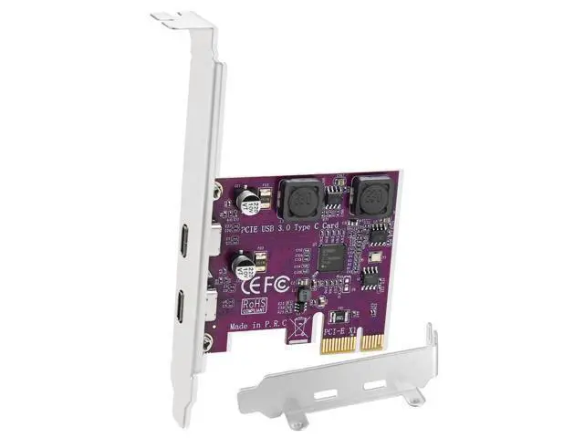 Alt view image 8 of 14 - Vszerda 2X 5Gbps USB-C Ports PCI Express to USB 3.0 Expansion Card for Windows 11, 10, 8.x, 7, Vista, XP Desktop PCs, Built in Self-Powered Technology, No Need Additional Power Supply (FS-U302C-Pro)
