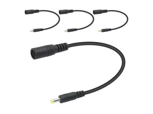 Alt view image 7 of 12 - Vszerda Short 12V DC Power Cord 6inch, DC 5.5mm x 2.1mm Female to DC 4.0mm x 1.7mm Male Plug Power Charging Cable Extension Cord, for Router Speaker etc Other DC 4017 Port Equipment(4Pcs)
