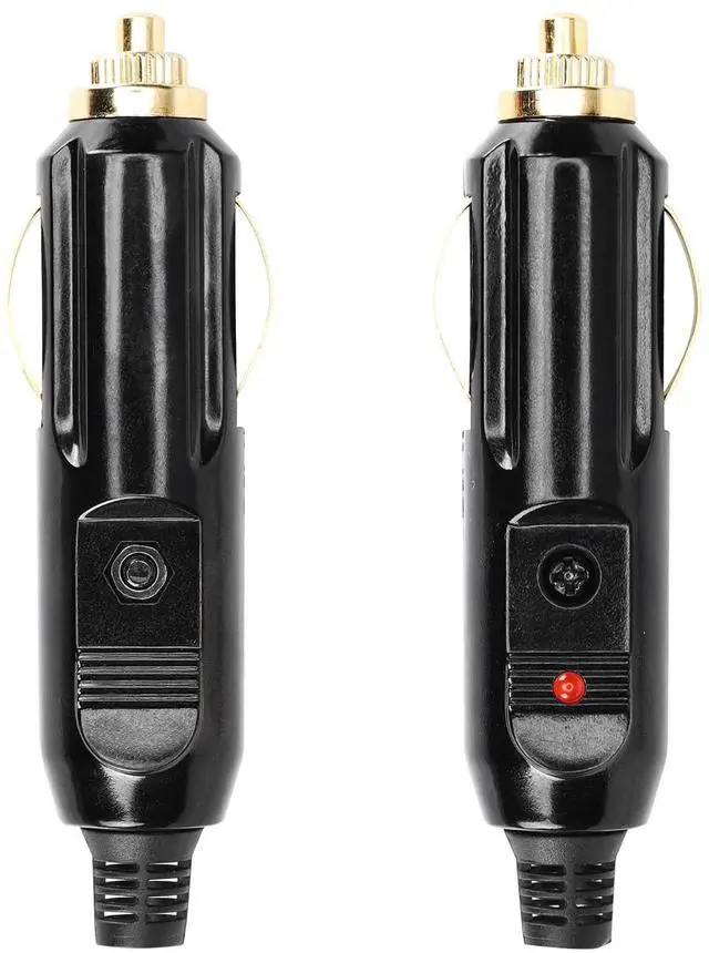 Alt view image 8 of 14 - 2PCS 20A Cigarette Lighter Male Plug,12V/24V Full Copper Aux Socket Plug Cigarette Lighter Plug Replacement With Red LED
