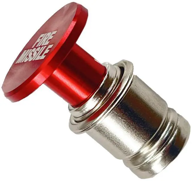 Alt view image 9 of 14 - Fire Missile Button Cigarette Lighter Cover,Car Cigarette Lighter Replacement, Universal Design Fits Most Vehicles with Standard 12 Volt Power Source (Fire Missiles)