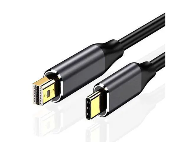 Alt view image 12 of 14 - Vszerda USB 3.1 Type C USB-C Source to Mini DisplayPort DP Displays Male 4K Monitor Cable for Laptop 1.8m