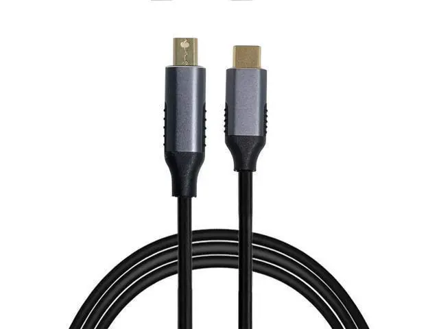 Alt view image 10 of 14 - Vszerda USB 3.1 Type C USB-C Source to Mini DisplayPort DP Displays Male 4K Monitor Cable for Laptop 1.8m