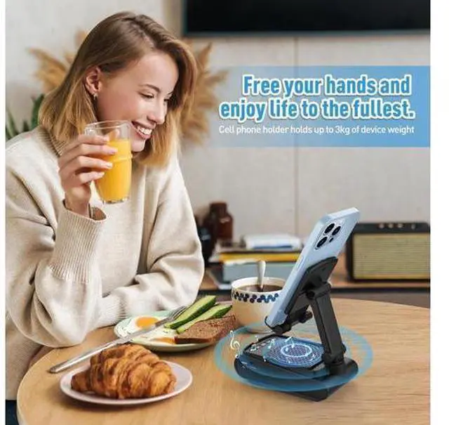 Alt view image 14 of 14 - Birthday Gifts for Men, Cell Phone Stand with Wireless Bluetooth Speaker, Gifts for Dad Him Husband Boyfriend, Cool Gadgets for Men, Unique Gifts