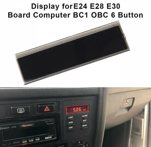 Alt view image 9 of 14 - Car LCD Display 6 Button Computer on Board Display for E28 E30 OBC 325I 318I 325Ix 528 525I 535I 62131377803