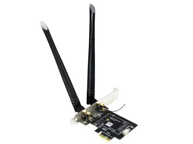 Alt view image 8 of 14 - Vszerda WA01 M.2 E Key to PCIe X1 WiFi Bluetooth Adapter for M.2 WiFi 4/5/6/6e/7/Coral TPU Module, with 6-dBi SMA Antenna Kits