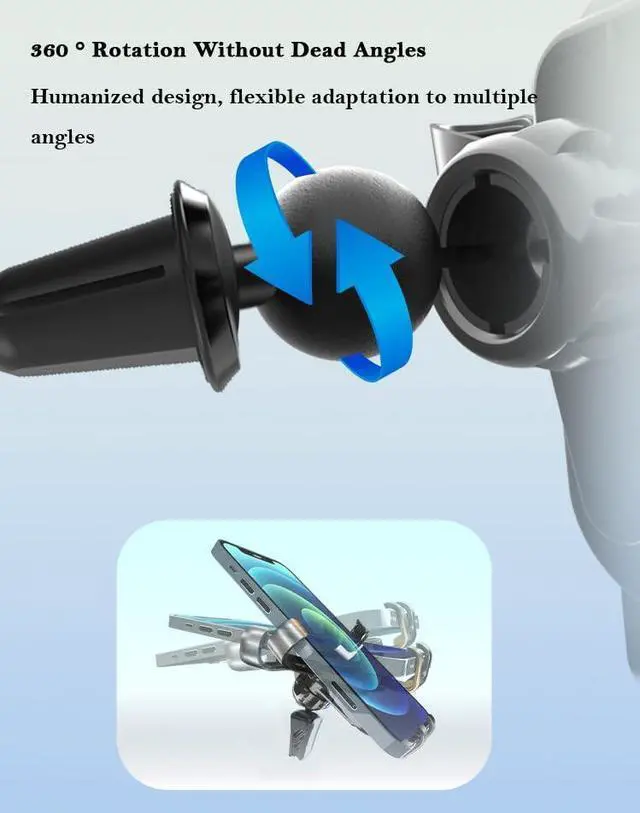Alt view image 11 of 14 - 3-in-1 Multifunctional Car Phone Mounted Bracket Car Air Vent Cell Phone Holder Vehicle Windshield Smartphone Cradle Safety Cutting Blade & Hammer Accessories
