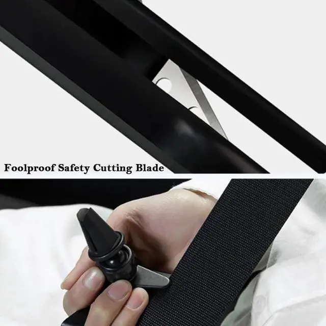 Alt view image 14 of 14 - 3-in-1 Multifunctional Car Phone Mounted Bracket Car Air Vent Cell Phone Holder Vehicle Windshield Smartphone Cradle Safety Cutting Blade & Hammer Accessories