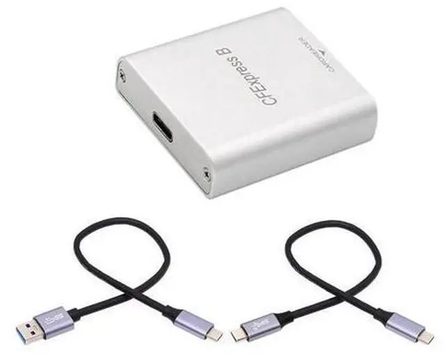 Alt view image 8 of 14 - Vszerda USB3.1 Type-C USB3.0 Type-A to CFE Type-B Slot Card Reader Gen 2 10Gpbs CF Express Extension Adapter with USB C to USB C/USB A Cable