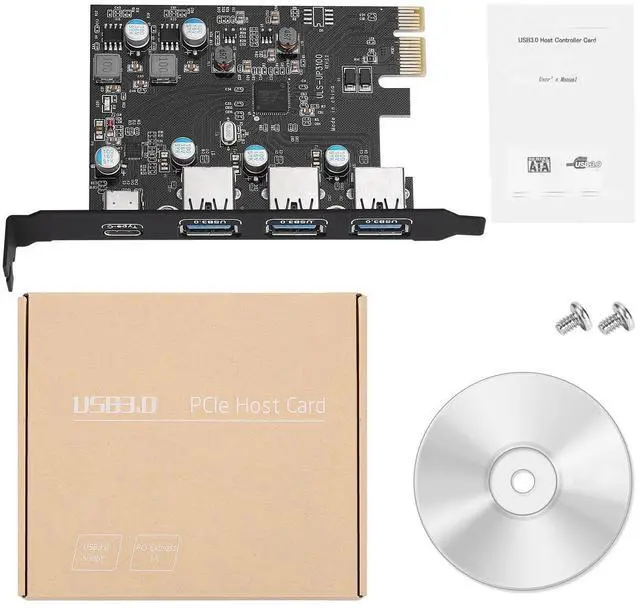 Alt view image 14 of 14 - PCI-E to USB3.0+Type C Expansion Card (PCIe Card) 3 Ports Super-Speed USB 3.0 PCI Expansion Card for Windows MAC