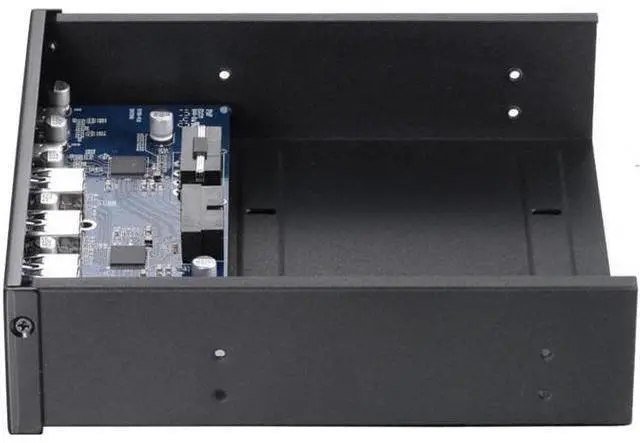 Alt view image 13 of 14 - 5.25" Front Bay USB HUB 2-Port USB 3.1 & 4-Port USB 3.0 High Speed 5Gbps USB Hub Front Panel Computer Case Optical Drive Bay Converter Hub