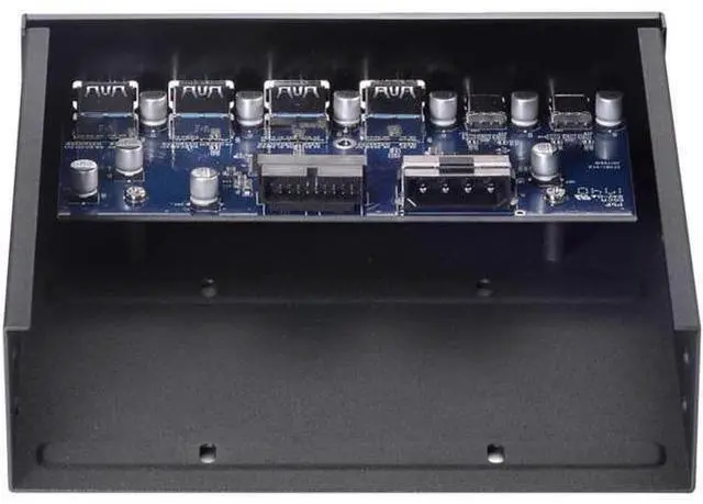 Alt view image 12 of 14 - 5.25" Front Bay USB HUB 2-Port USB 3.1 & 4-Port USB 3.0 High Speed 5Gbps USB Hub Front Panel Computer Case Optical Drive Bay Converter Hub