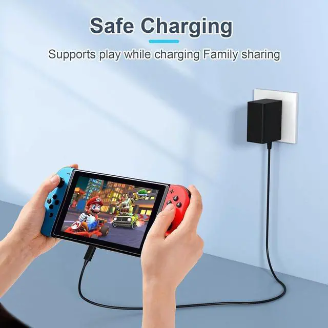 Alt view image 13 of 14 - 2-Pack Switch 2 Charger - AC Adapter for Nintendo 2 /Nintendo1, 6FT Charging Cable, Compatible with Switch/OLED/Lite