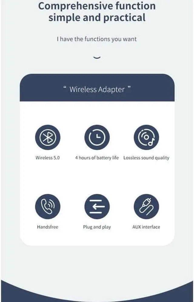 Alt view image 10 of 14 - Bluetooth 5.0 Receiver 3.5mm AUX Jack Audio Wireless Adapter for Car PC Headphones Bluetooth 5.0 Receptor