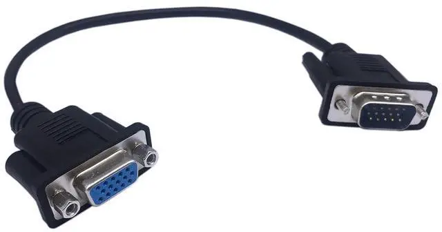 Alt view image 8 of 14 - 1ft VGA SVGA 15 Pin HD15 Male to Female Adapter Video Monitor Extension Cable for PC Laptop TV Porjector(mf)