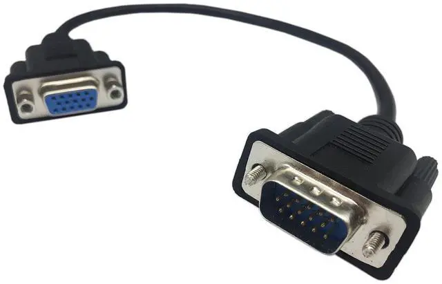 Alt view image 10 of 14 - 1ft VGA SVGA 15 Pin HD15 Male to Female Adapter Video Monitor Extension Cable for PC Laptop TV Porjector(mf)