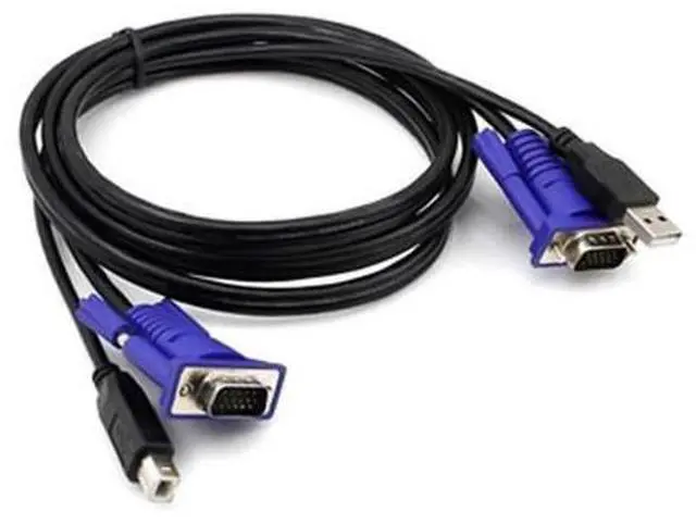 Alt view image 9 of 14 - USB KVM Switch USB 2.0 Switcher for Keyboard Mouse Printer Monitor 2 PCs Sharing 4 Devices USB Switch