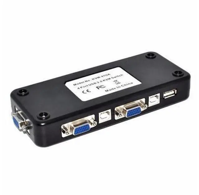 Alt view image 10 of 14 - USB KVM Switch USB 2.0 Switcher for Keyboard Mouse Printer Monitor 2 PCs Sharing 4 Devices USB Switch
