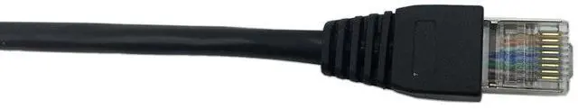 Alt view image 11 of 14 - RJ45 Male to Female LAN Ethernet Network Cat 5e Panel Mount Cable (Black)(1m)