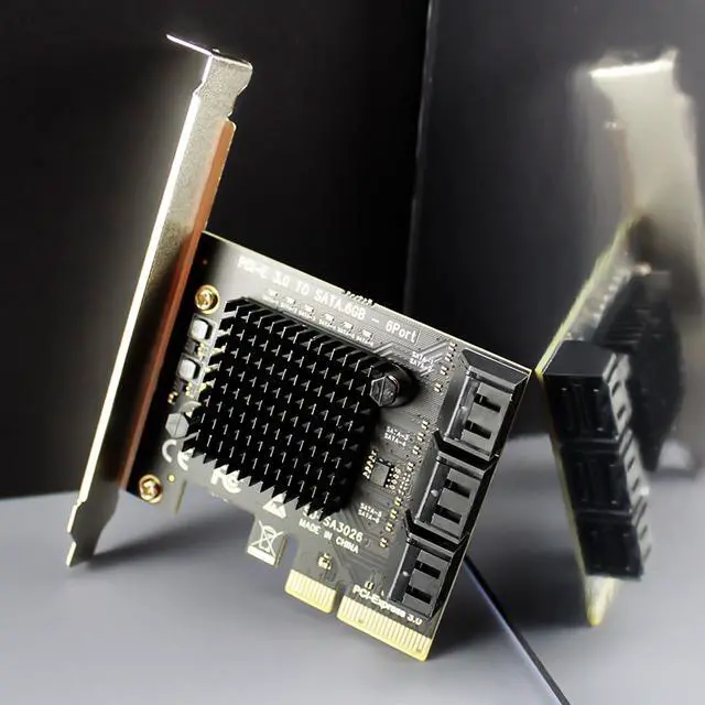Alt view image 8 of 10 - GLOTRENDS SA3026 6-Port PCIe X4 SATA Expansion Card, Compatible with Windows,Linux,Mac OS,NAS