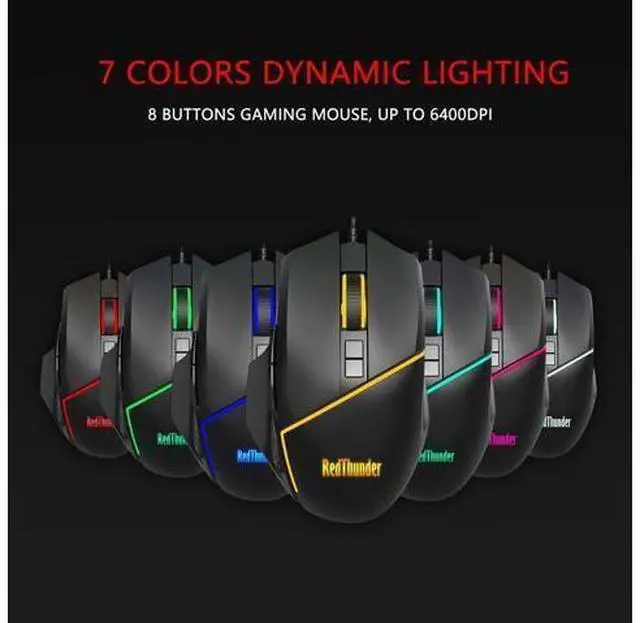 Alt view image 14 of 14 - RedThunder One-Handed RGB Gaming Keyboard and Mouse Combo, 35 Keys Mini Gaming Keypad, 6400 DPI Mouse, Portable Game Controller for PC Gamer