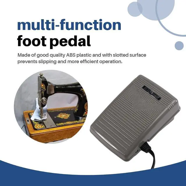 Alt view image 14 of 14 - 4C-333BL Foot Control Pedal forSinger Pedal Foot Controlled Switch Pedal Multifunctional Foot Controller Sewing Machine Accessories