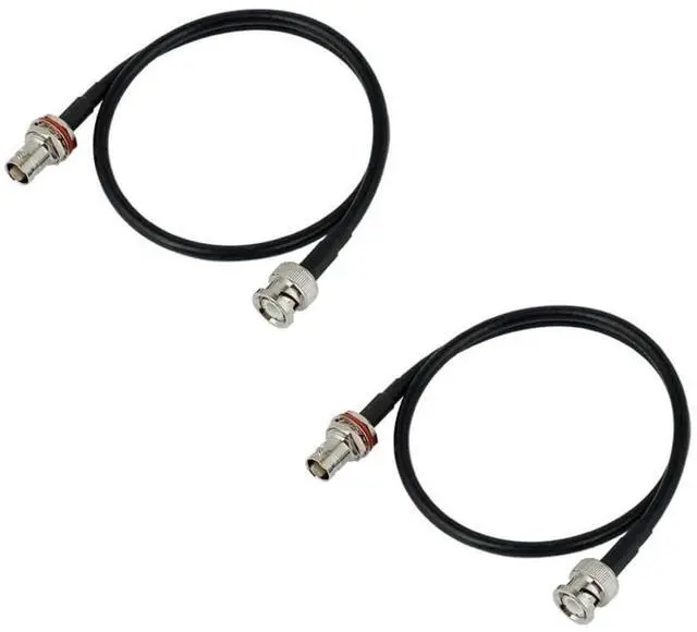 Alt view image 7 of 12 - Wireless Microphone Antenna Extension Cable 2ft with BNC Connector, 2-Pack for Rack Mount Systems