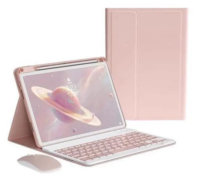Alt view image 6 of 10 - kaitesi Keyboard Case Mouse for iPad Pro 13 inch M4 Case with Keyboard and Mouse, Magnetically Detachable Color Keyboard Case for iPad Pro 13" M4,Pink