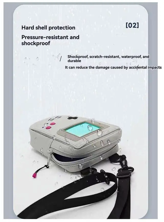 Alt view image 9 of 14 - Yaregelun EVA Game Console Shaped Shoulder Bag Small Messenger Bag for Everyday Use Purse for Game Enthusiasts
