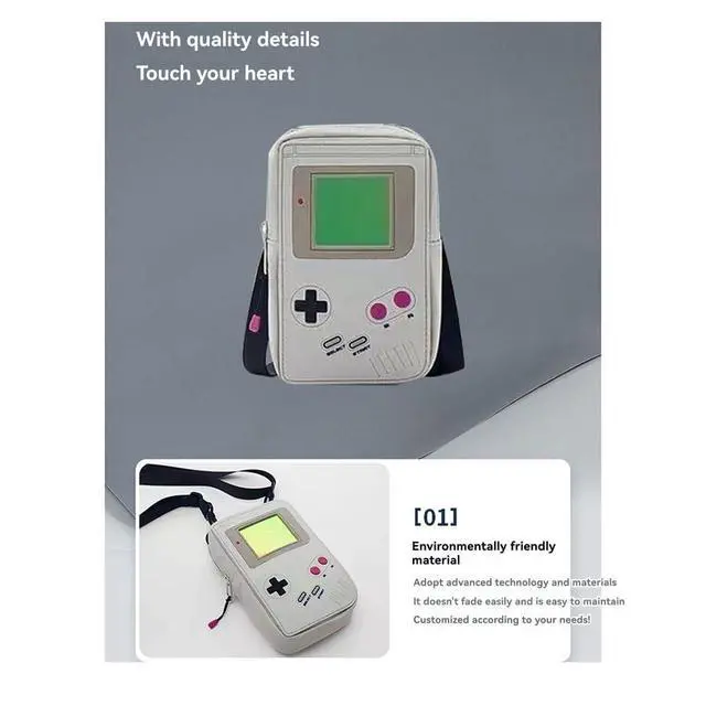 Alt view image 13 of 14 - Yaregelun EVA Game Console Shaped Shoulder Bag Small Messenger Bag for Everyday Use Purse for Game Enthusiasts