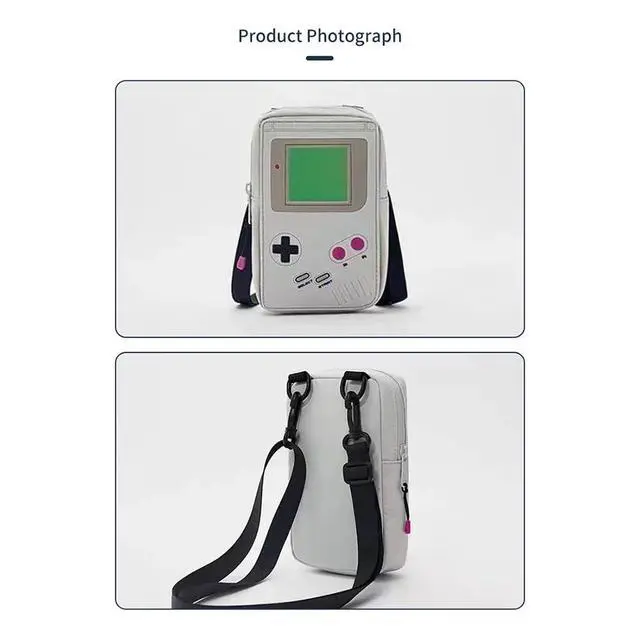 Alt view image 11 of 14 - Yaregelun EVA Game Console Shaped Shoulder Bag Small Messenger Bag for Everyday Use Purse for Game Enthusiasts