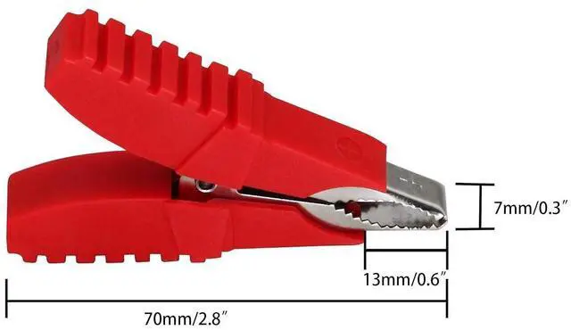 Alt view image 11 of 12 - 3.2ft 12V 14AWG Alligator Butterfly Clip to SAE Connector Quick Release Disconnect Car Solar Power Charging Extension Cord,Black & Red B