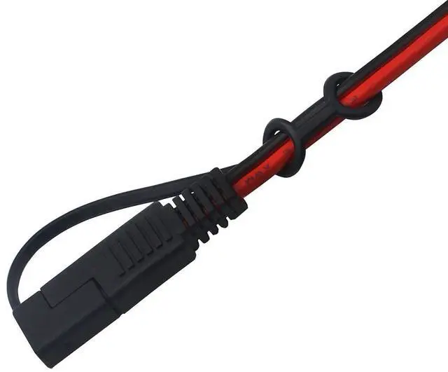 Alt view image 13 of 14 - 3.2FT 12V 14AWG Alligator Crocodile Clip to SAE Connector Quick Release Quick Disconnect Car Solar Power Charging Extension Cable,Black & Red C